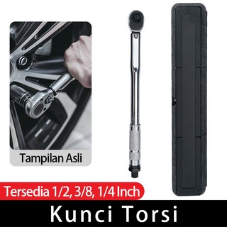 Kunci Torsi Torque Wrench Ratchet Handle 1/2 3/8 1/4 Inch Adjustable Micrometer Kunci Momen Mobil Motor Bengkel