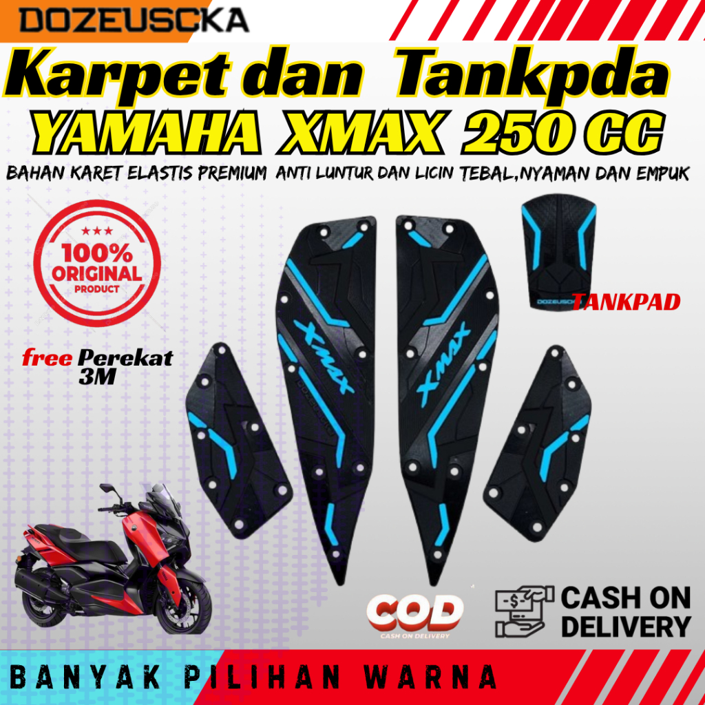 รายการสุดฮอต! MOST WANTED XMAX 250 CONNETED MOTORCYCLE CARPET IN SHOPEE วัสดุยางกันลื่นระดับพรีเมียม