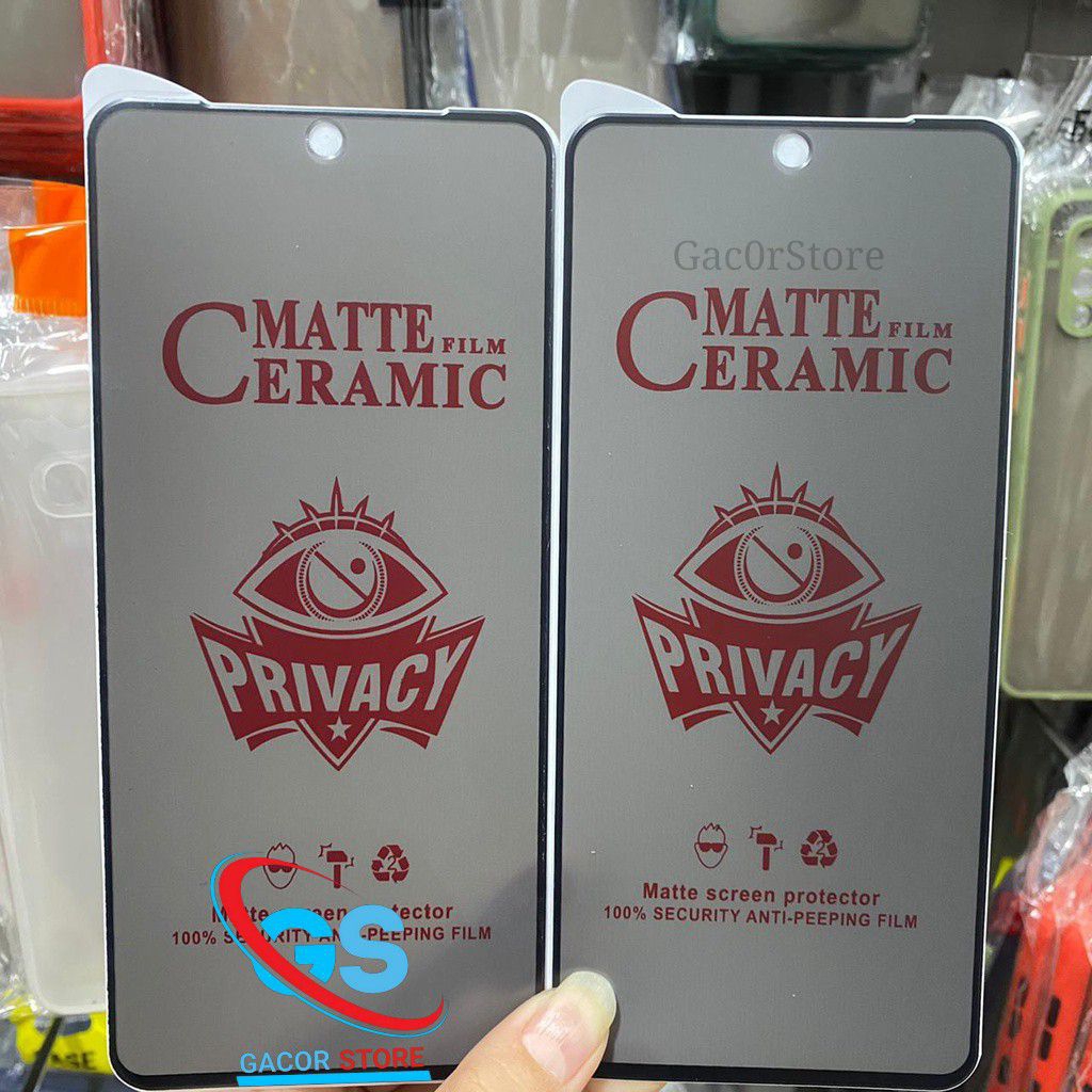 LAYAR เซรามิค Matte Spy ความเป็นส่วนตัว Vivo G2 S30 S20 S19 S18E S1 S1 Pro T1 5G T1 Pro T2X T3 T3X T