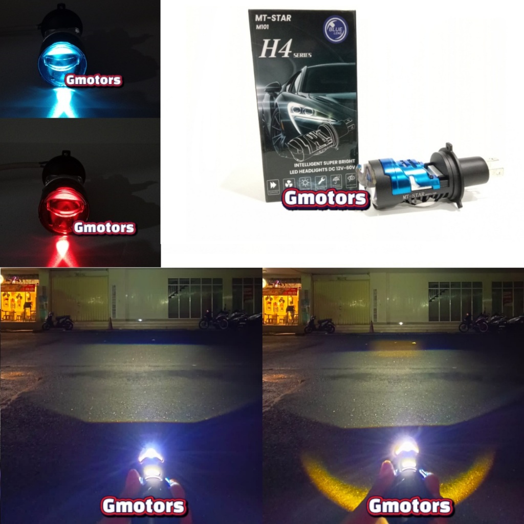 H4 MT STAR BILED ไฟหน้าพร้อมพัดลมระบายความร้อนยาวใกล้ H4 ไฟหน้า Led ใบพัด