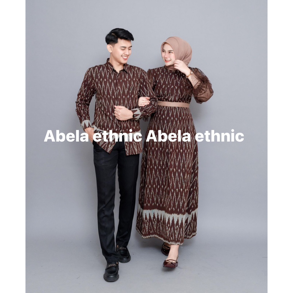 RAYA MAHOGANY WOVEN CLOTHES - COUPLE WOVEN - COUPLE WOVEN CLOTHES - COUPLE WEDDING CLOTHES