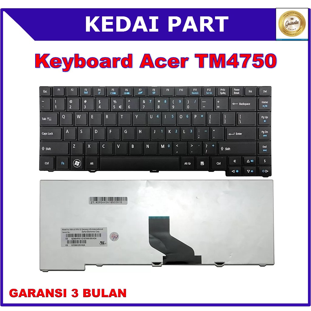 คีย์บอร์ด Acer Travelmate 4750G 4750Z 4750Z 4750ZG TM4750 P243 P643 470 47414745 4750 4750G 4750Z
