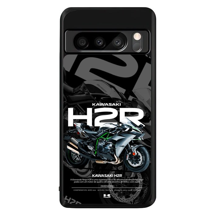 Kawasaki H2R ST0114 ปลอก HP Google Pixel 9 8 8a 7 7a 6 6a 5 5a 4 4a Pro XL เคสไฮบริด