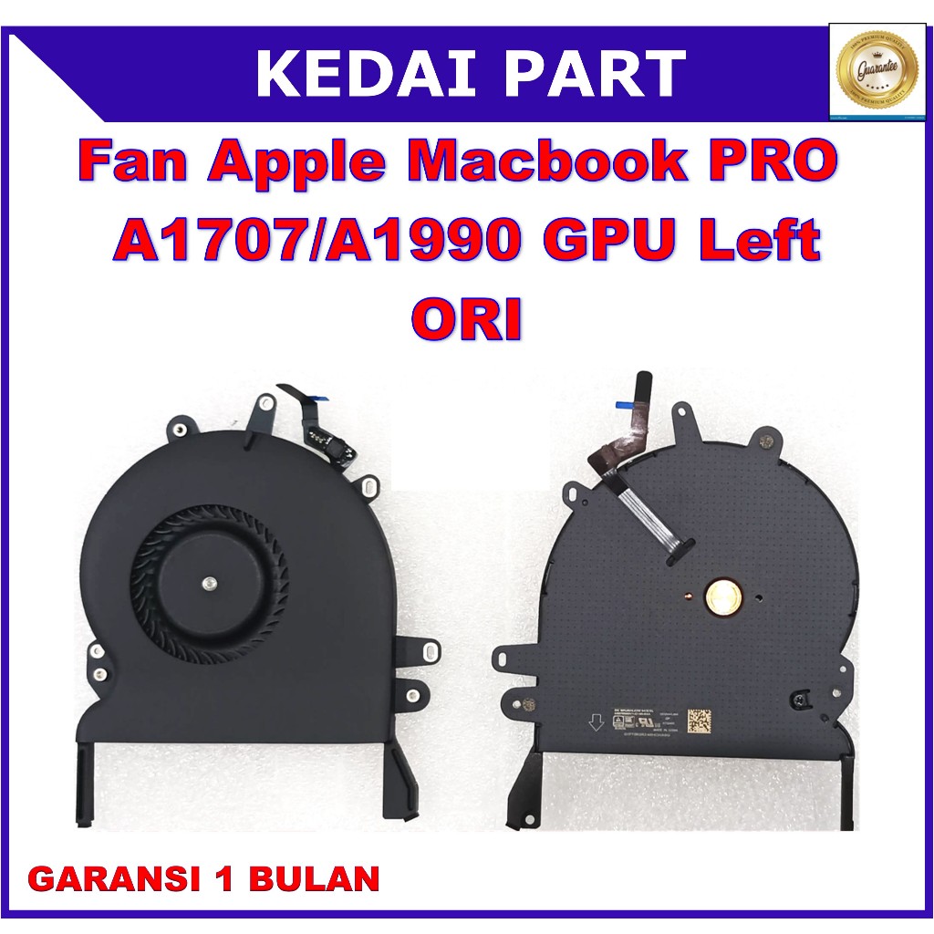 พัดลม Apple Macbook Pro A1707/A1990 A1707 2016,2017, A1990 2018,2019 GPU ORI