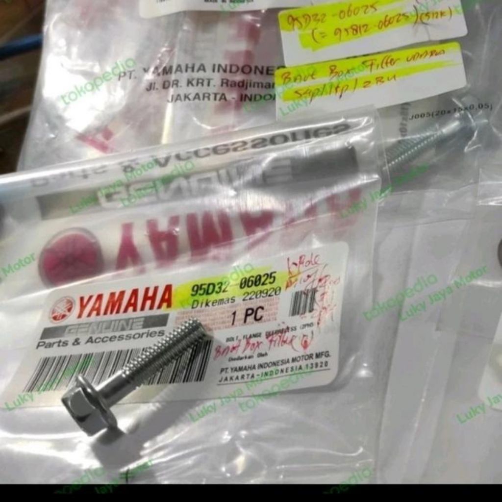 Yamaha Mio M3 ZS, Fino FI, Soul GT, FreeGo, Gear 125, Fazzio 95D32-06025