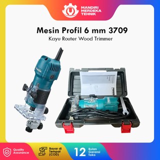 DISKON TERMURAH!!! Trimmer Kayu Makita 3709 Mesin Profil 6 mm Router Kayu Terbaik