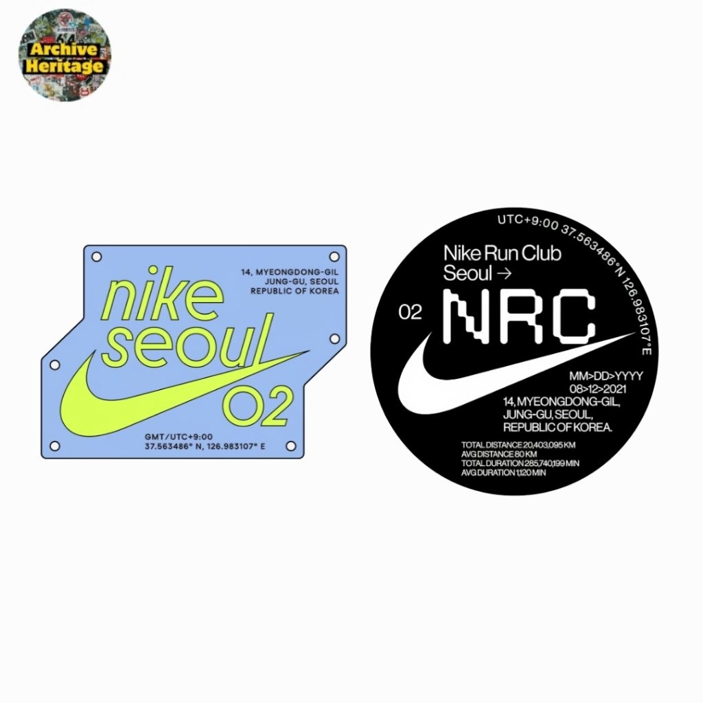 สติ๊กเกอร์วิ่ง Nike Run Club Seoul NRC