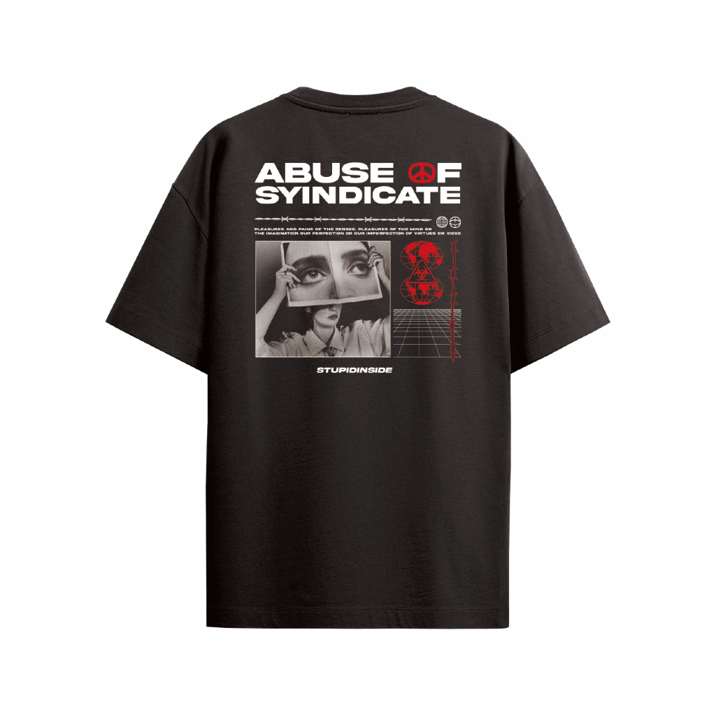 โง่ภายใน เสื้อยืด Abuse ปกติ