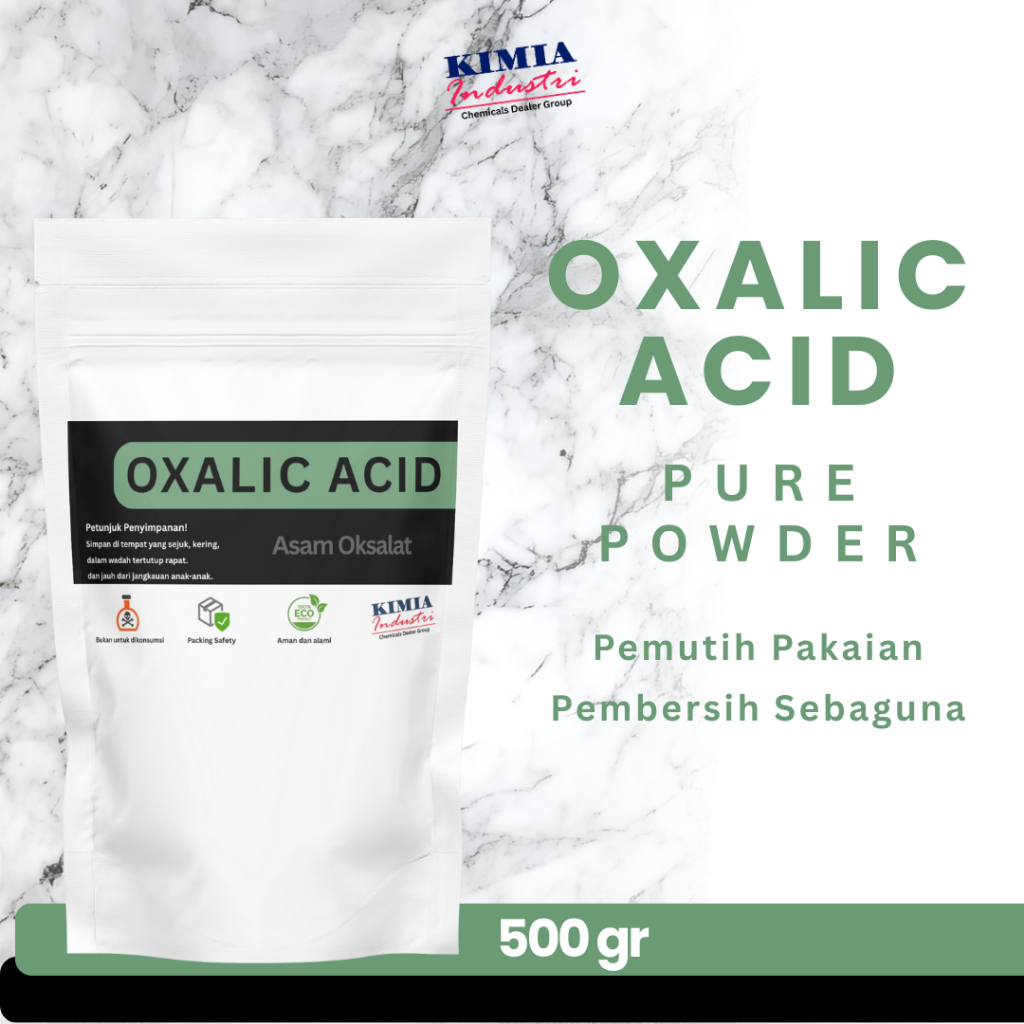 INDUSTRAAL CHEMISTRY OXALIC ACID OXALIC ACID CLOTHES BLEACH MULTIPURPOSE CLEANER 500 GR