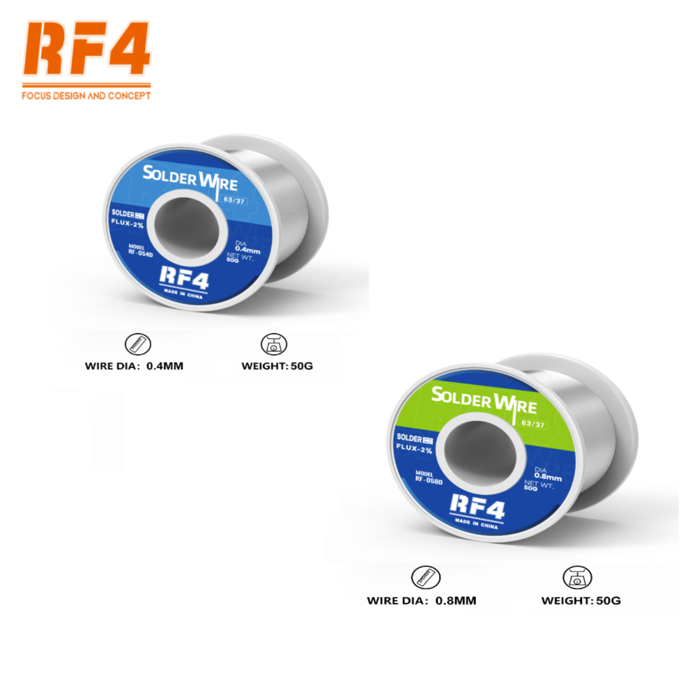 RF4 RF-054D 0.4MM / RF4 RF-058D 0.8MM 50GR ดีบุกม้วน