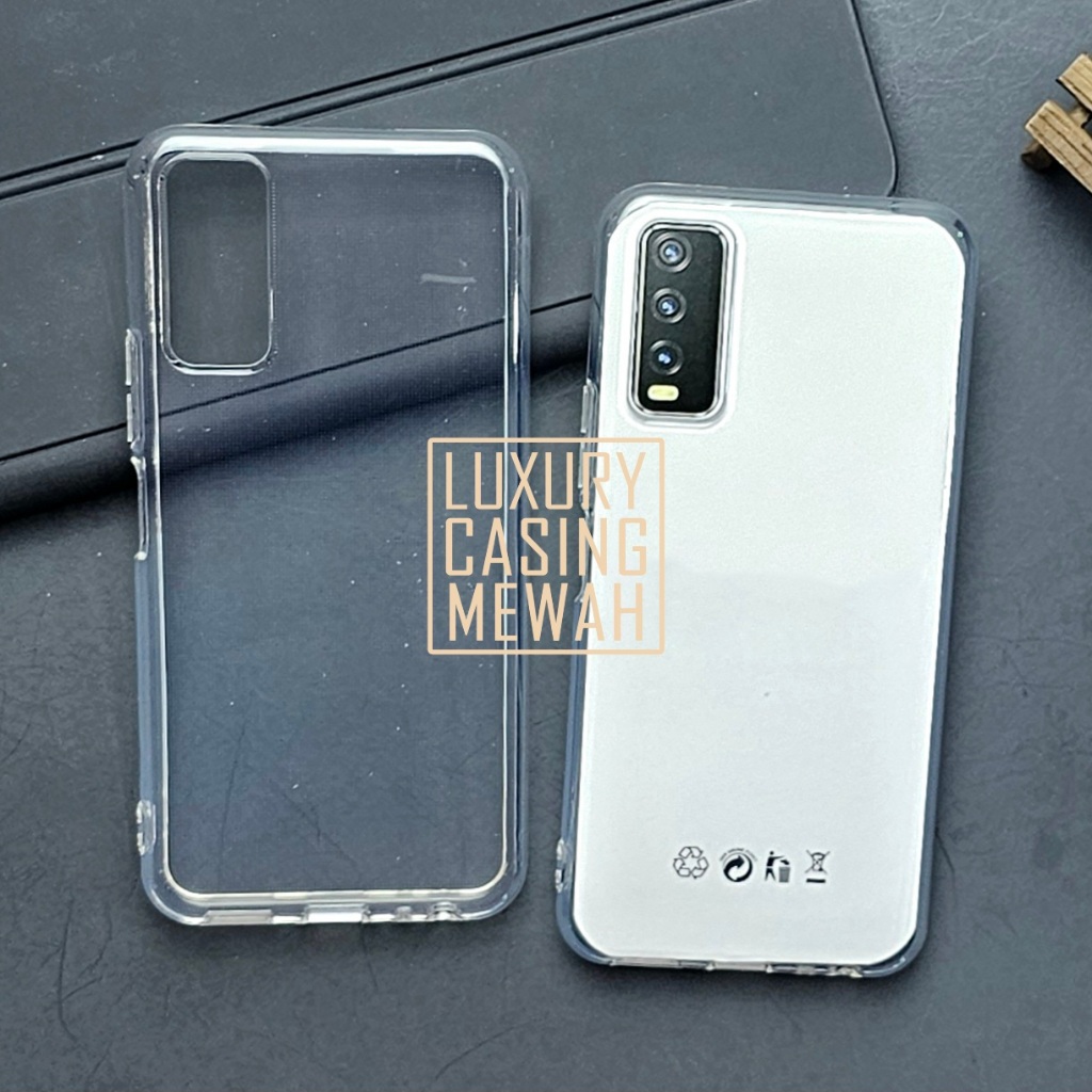 Premium Clear Case Bening 2.0mm Softcase โปร่งใสสําหรับ Vivo Y20 Vivo Y20S Vivo Y12S Vivo Y21 Vivo Y