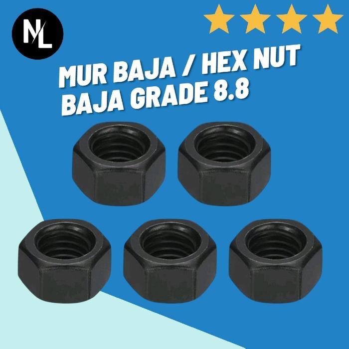 M6 STEEL NUT / HEXAGON NUT M6 / HEX NUT GRADE 8.8