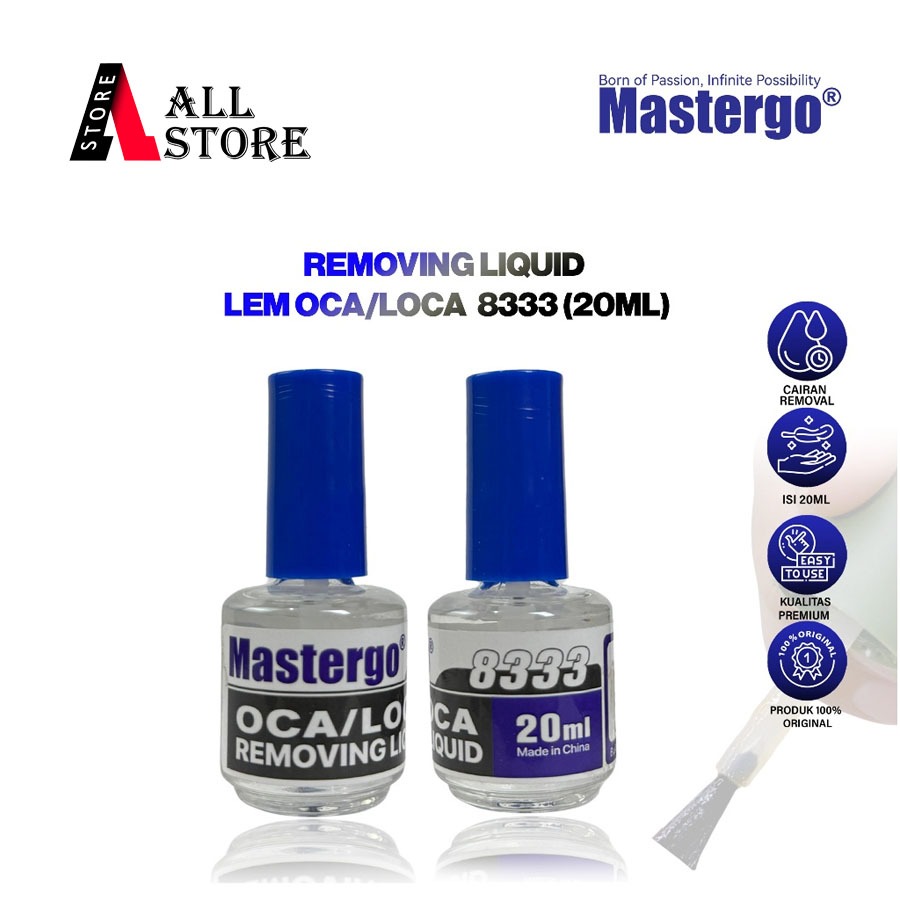 MASTERGO 8333 LCD GLUE REMOVING LIQUID [20ml] - TOUCHSCREEN GLUE REMOVER - MASTERGO 8333 OCA GLUE RE