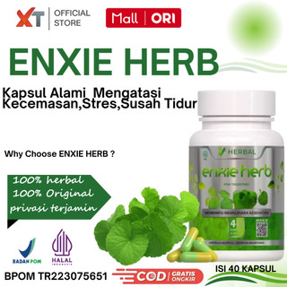 ENXIE HERB Obat Stress Anti Depresi, Was-Was, Cemas Berlebihan - Herbal Nyenyak Deep Sleep BPOM