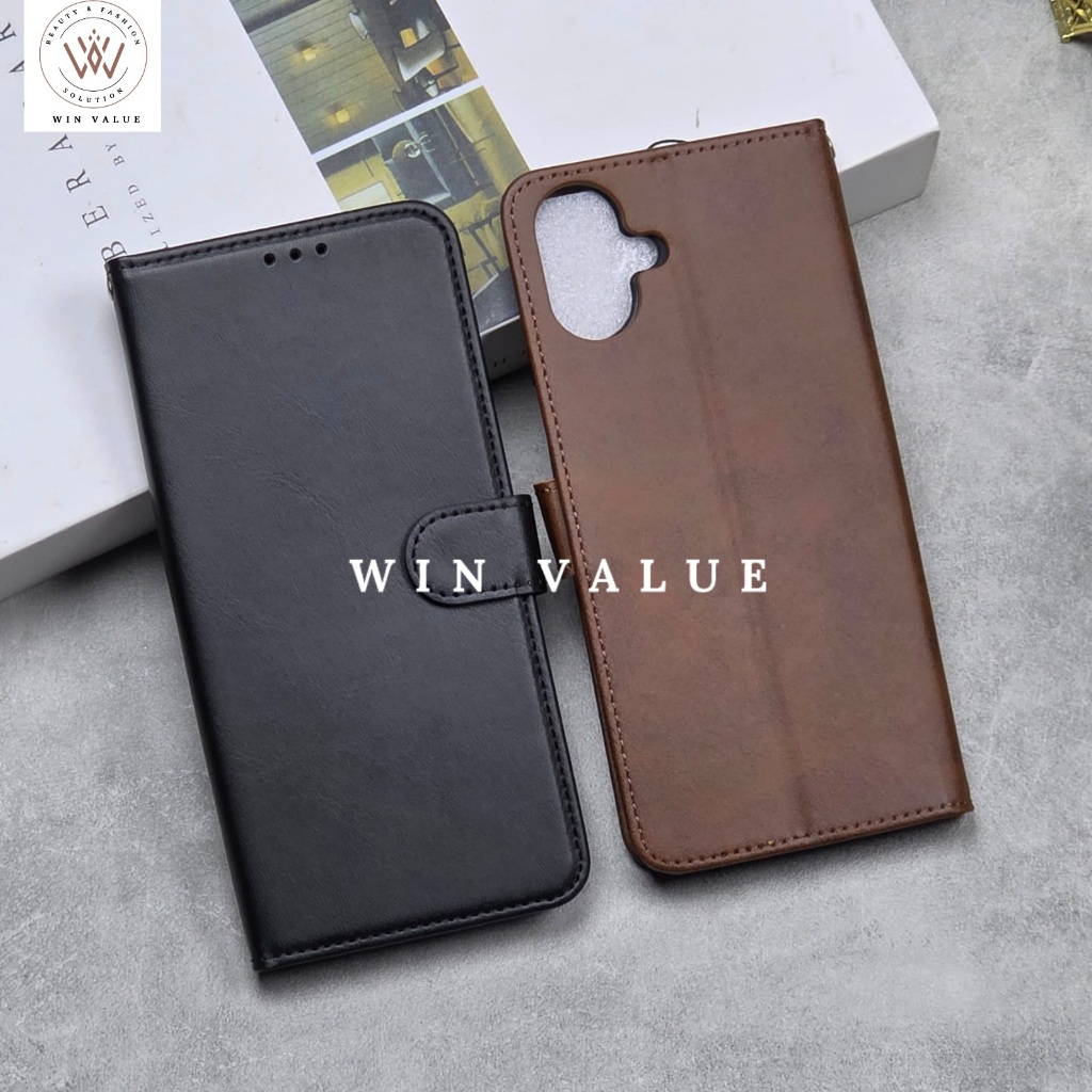 Samsung A07 Case Leather Cover Flip Book Case Samsung A07