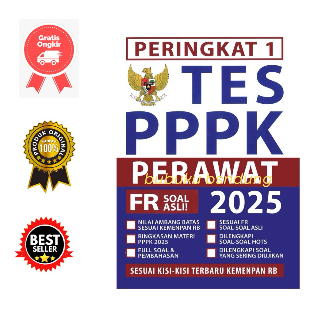 Rank 1 หนังสือการทดสอบพยาบาล PPPK 2025