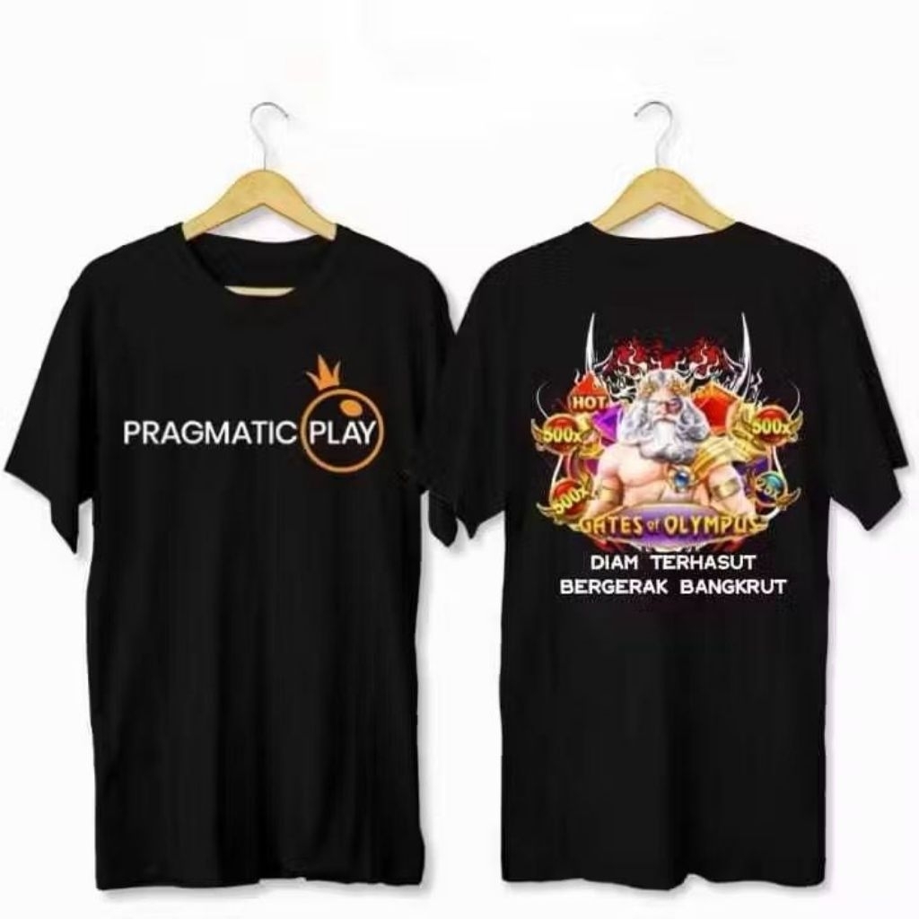 KATUN ￼No1 Unisex Pragmatic Play Slot เสื้อยืดผู้ชาย/ผู้หญิง Top DIAM TO SEE MOVING BANGKRUT หวีผ้าฝ