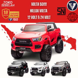 Toyota Hilux GR Sport Volta Toys (Volta 5099) Mainan Mobil Aki Jumbo 24V Remote Control - Putih 12V