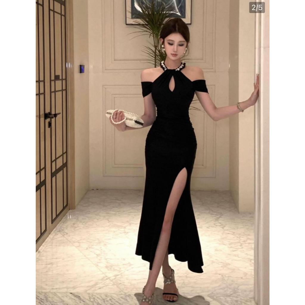 ECF - เดรสปาร์ตี้คล้องคอมุก