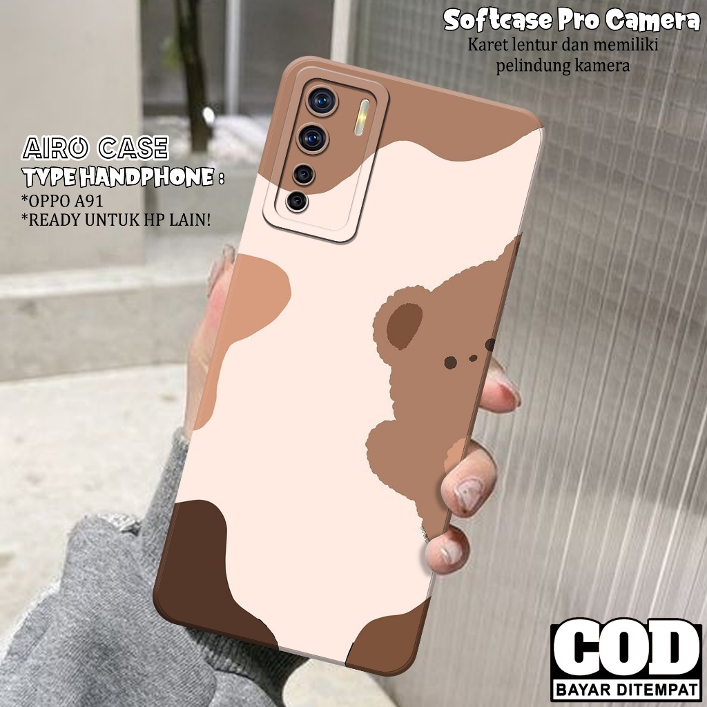 เคส OPPO A91 - OPPO A91 Softcase - เคสแฟชั่นการ์ตูน - เคส OPPO A91 - เคส Pro Camera Softcase - Tpu -