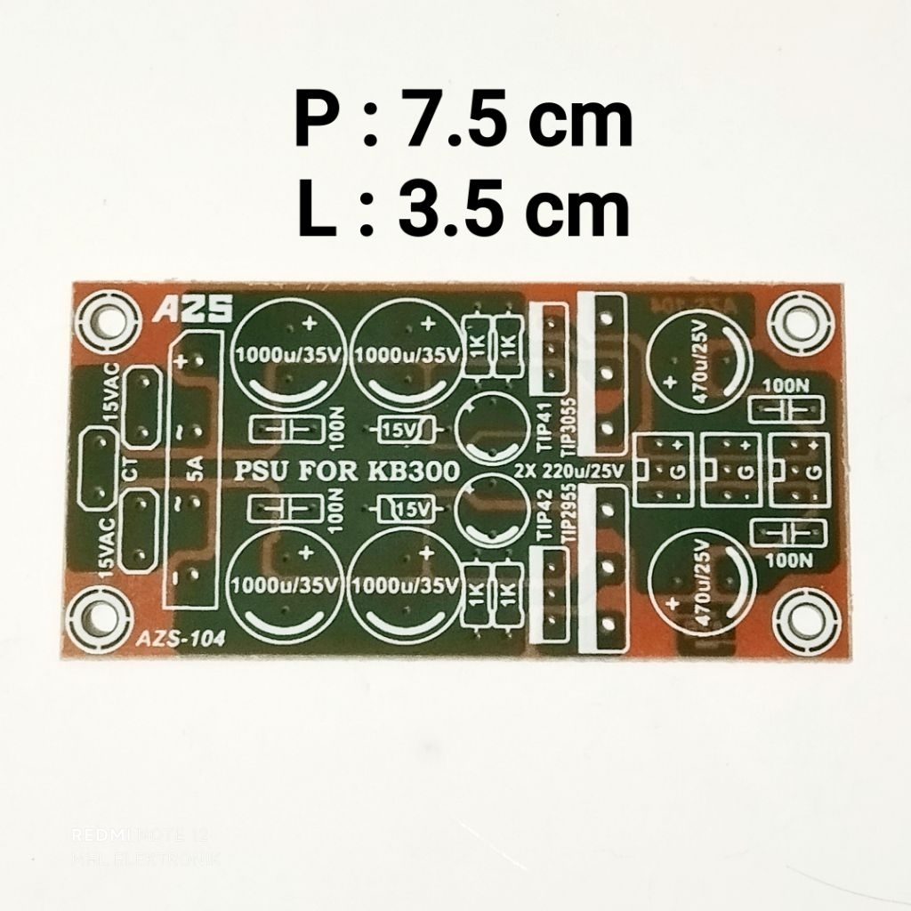 PCB PSU 5A สมมาตรสําหรับ KB300 KB 300