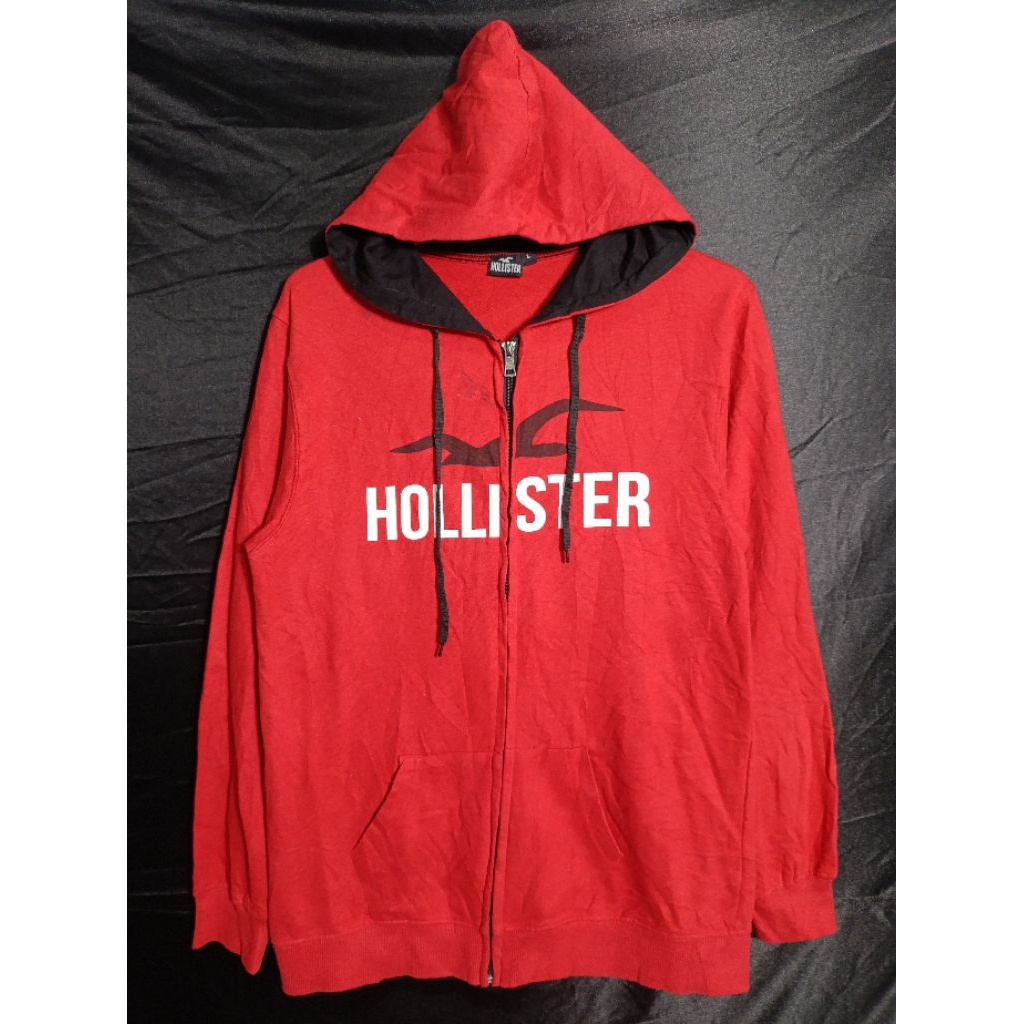 เสื้อฮู้ด Hollister vtg Big art Zipper