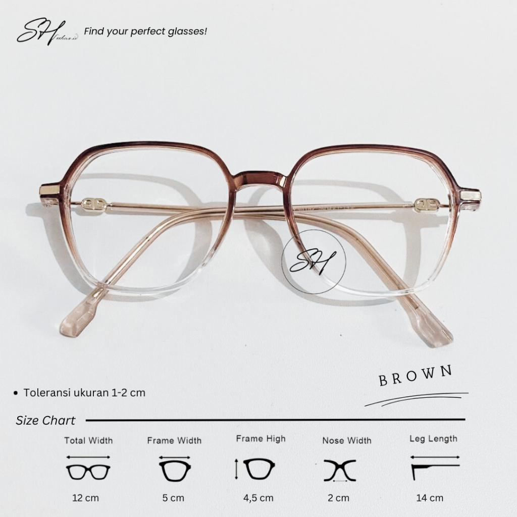 Amora Frame - เลนส์ออพติคอลระดับพรีเมียม Minus/Cyl (Bluerey Photochromic Bluecromic)