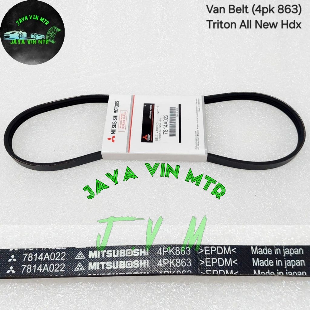FAN BELT VAN BELT ALL NEW TRITON HDX 4PK 863 7814A022 เดิม