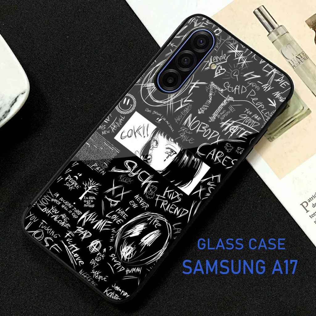 Softcase HP Glass Kaca สําหรับ SAMSUNG A17 - เคส HP SAMSUNG A17 - Casing Handphone SAMSUNG A17 - A85