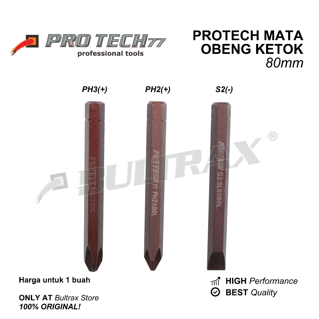 MATA PROTECH PH2(+), PH3(+), S2(-) ดอกไขควงกระแทก / ดอกไขควงแม่เหล็ก