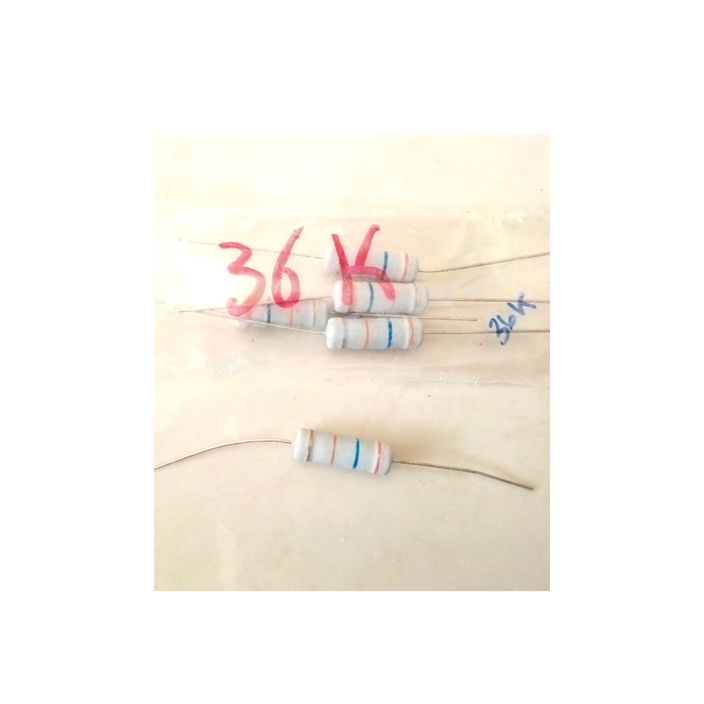 RESISTOR / R 3 WATT VARIOUS SIZES 36K/ 36 OHM/47 OHM/75K/91K/120K