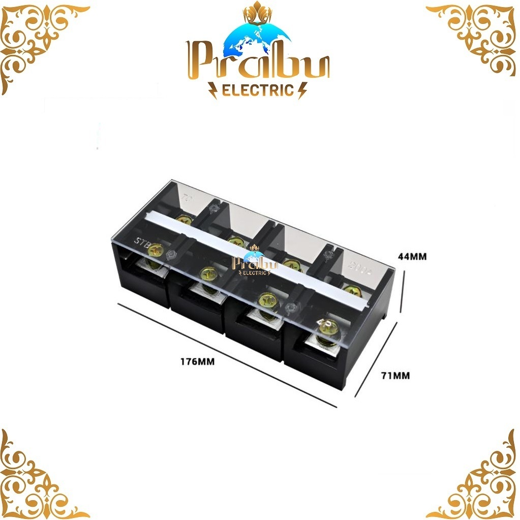 TERMINAL BLOCK 200A 4POLE TC-2004 / TC2004 / 4P 200 A TERMINAL BLOCK GLASS TC 2004