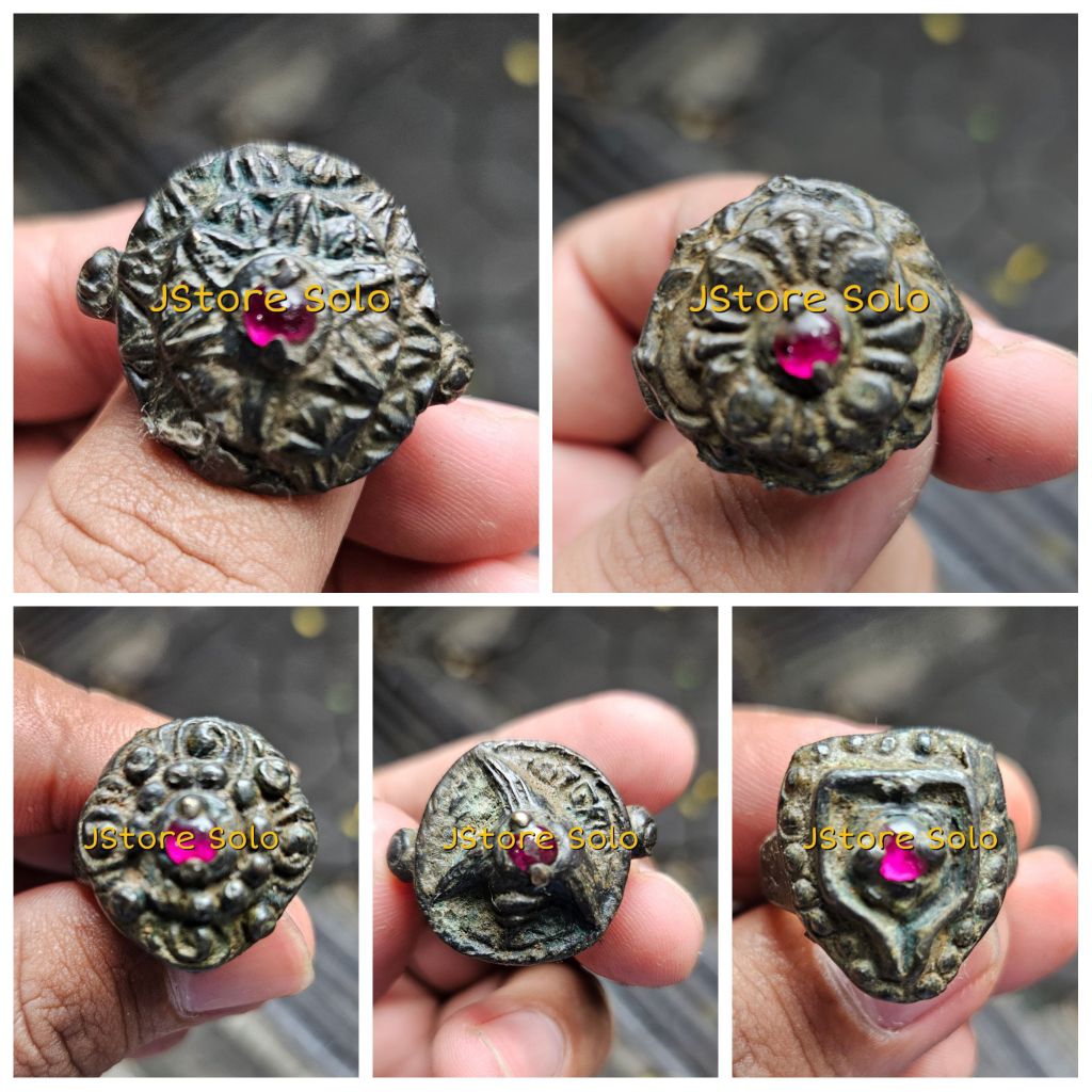 MERAH Siem แหวนโมราโมราหินแดง