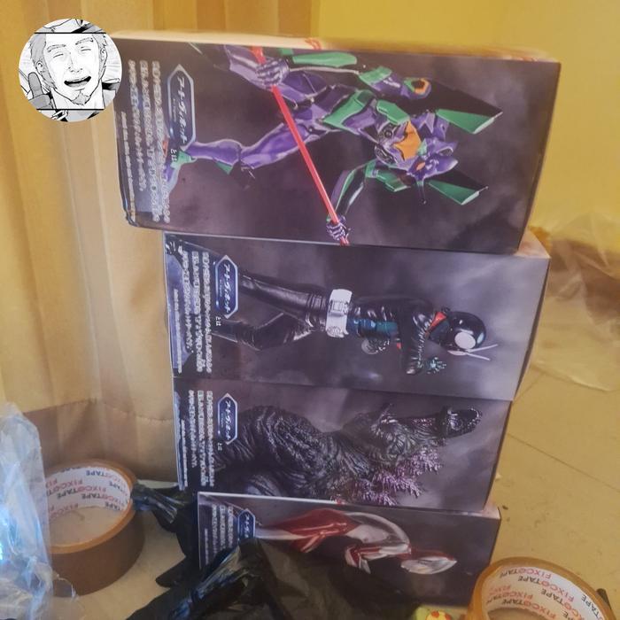 SHIN JAPAN HEROES UNIVERSE SHIN GODZILLA SHIN ULTRAMAN SHIN KAMEN RIDER SHIN EVANGELION BANPRESTO