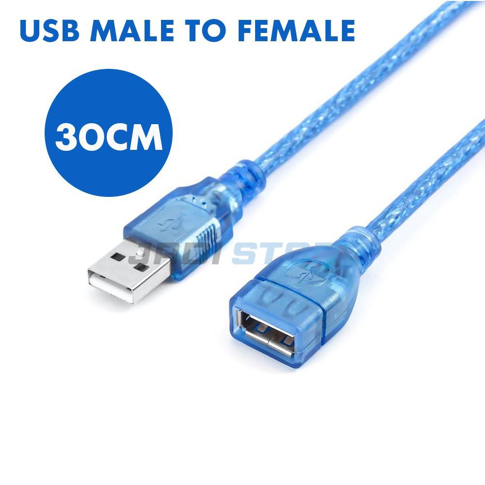 สาย USB ชายหญิง 30 ซม./ส่วนต่อขยาย USB/ตัวขยาย USB 30 ซม.สาย USB ชายกับหญิงสายต่อ USB สาย USB สาย Ex
