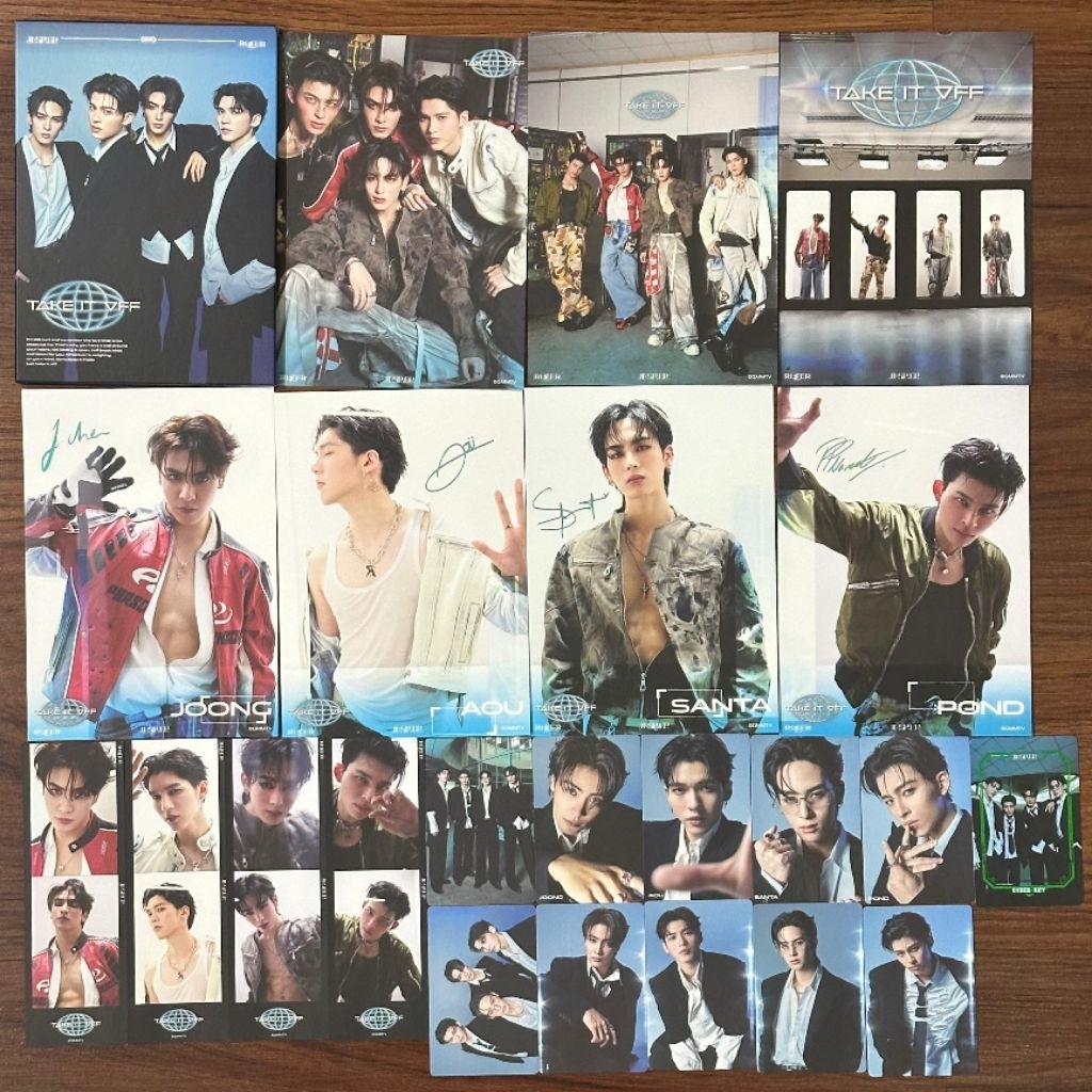 GMMTV PC JASP.ER Take It Off Photo Set Official Photocard Postcard Photo Strip - Joong Aou Pond Sant