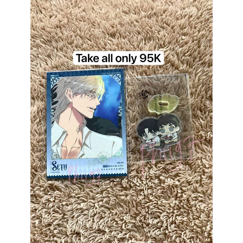 Merch lezhin daybreak md mini standee backlight seoin yeongwoon smyrna และ capri seth pc polaroid ku