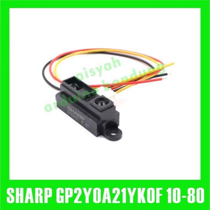 SHARP IR GP2Y0A21YK0F GP2Y0A21 ANALOG SENSOR DISTANCE 10 ถึง 80CM