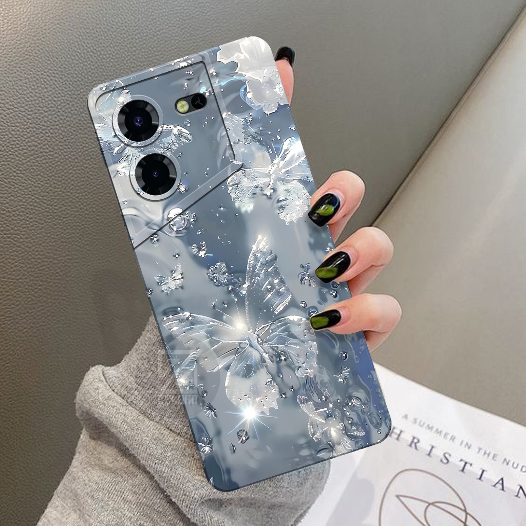 เคส HP Tecno Pova 5 - เคสแฟชั่นผีเสื้อ - ZELORA - Tecno Pova 5 Softcase - เคส Tecno Pova 5 - เคส Tec