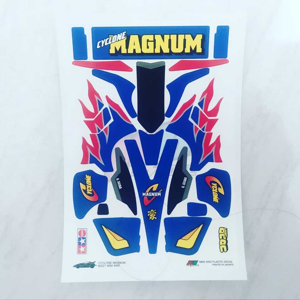 สติ๊กเกอร์ Cyclone Magnum - ตัวเครื่องสีขาว - Vinnyl Lam. GLOSSY GLOSSY GLOSSY