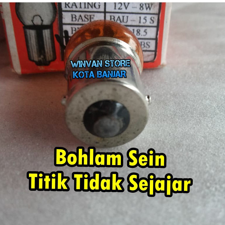 หลอดไฟไฟเลี้ยวสีส้ม 12V - 8 วัตต์ Verza CBR 150 CB150R Ninja 250 Pulsar