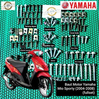 Baut Body Mio Sporty Fullset/Baut Yamaha Mio Sporty Mio Lama Lengkap Full body