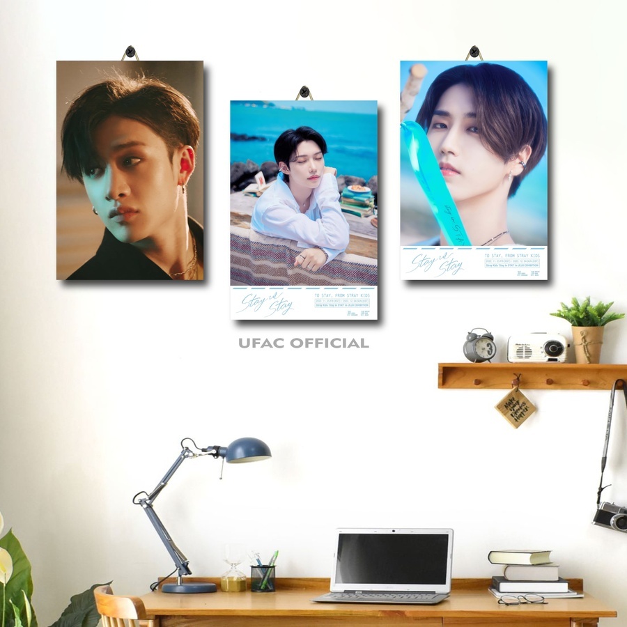โปสเตอร์ห้อง Kpop Stray Kids Hyunjin / Ufak Official / ตกแต่งผนัง / BNL|K9Z8Y