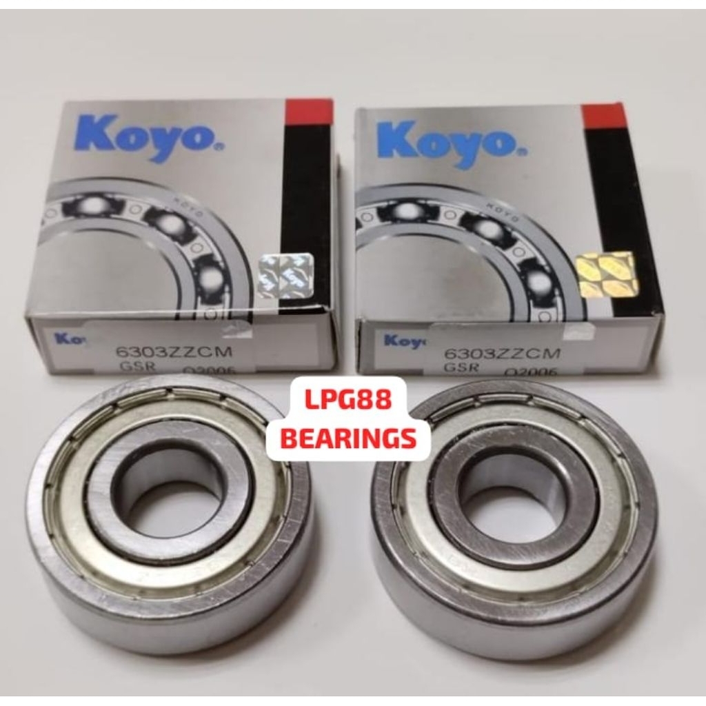 BEARING 6303 ZZ IRON COVER KOYO 6303ZZ