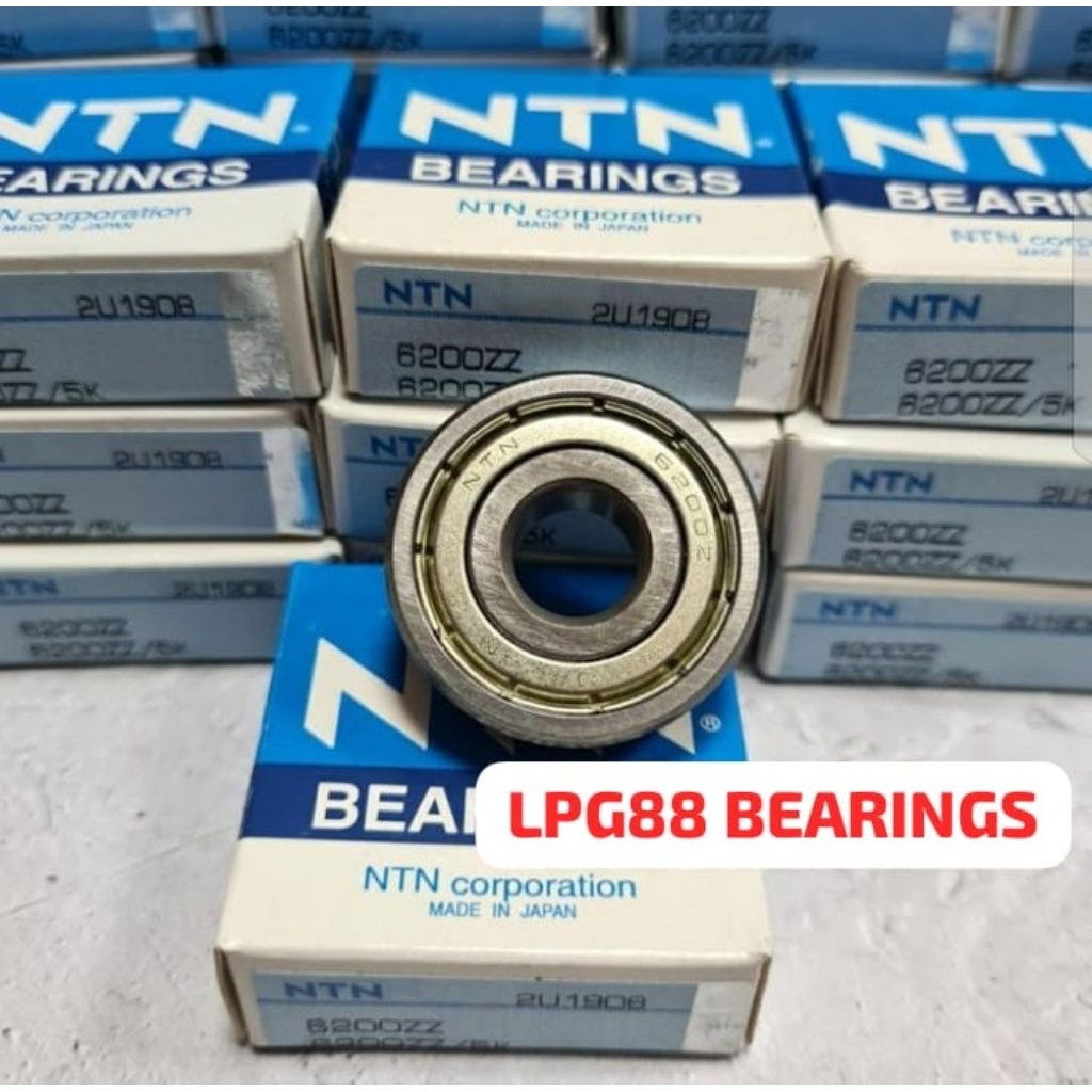BEARING 6200 ZZ NTN ฝาครอบเหล็ก 6200ZZ