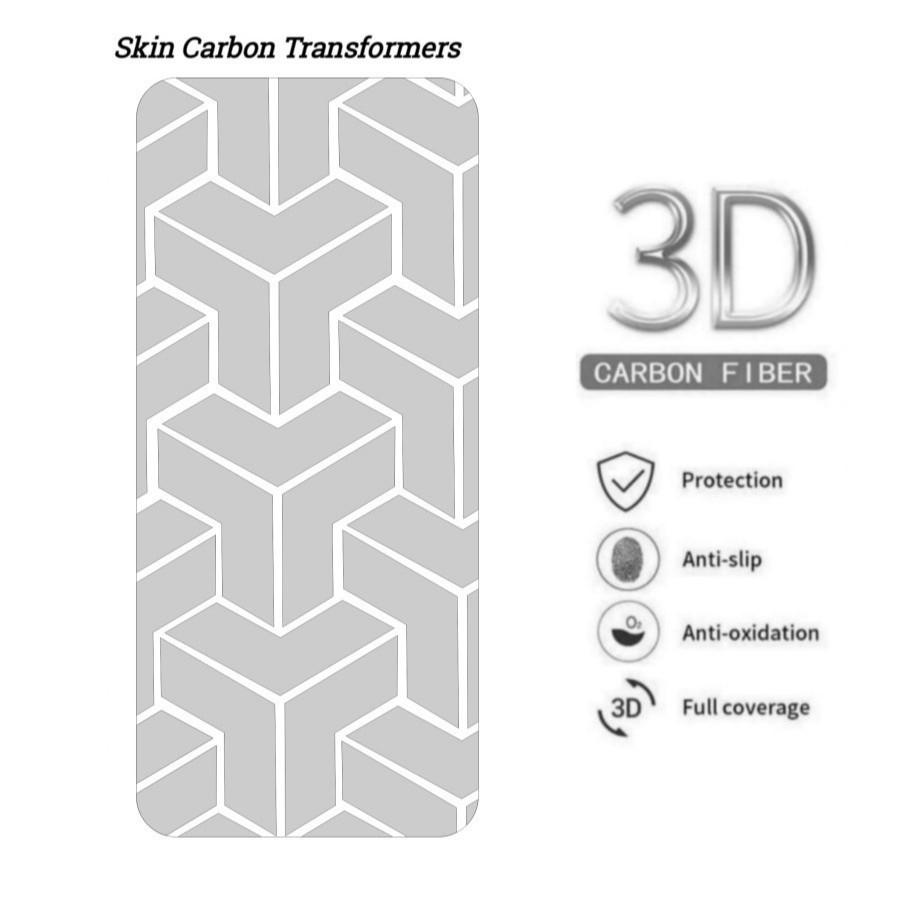 Garskin VIVO Y04 Y04s Skin Carbon Transformers Motif อุปกรณ์ป้องกันหลังโทรศัพท์มือถือ
