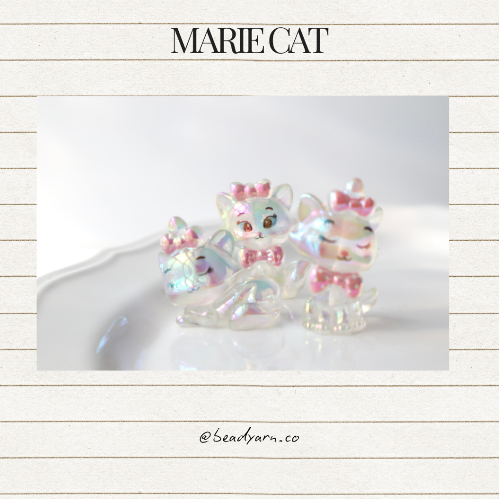 MARIE CAT UV 3D KEYCHAIN BEAD/LUXURY MARIE CAT BEAD