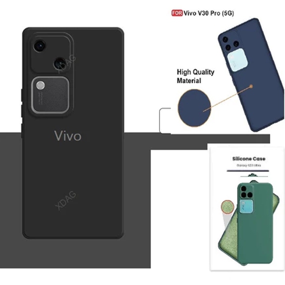 เคส HP Vivo V30 PRO - เคส V30 Softcase MACAROON เคสป้องกันกล้อง Vivo V30 PRO - V30