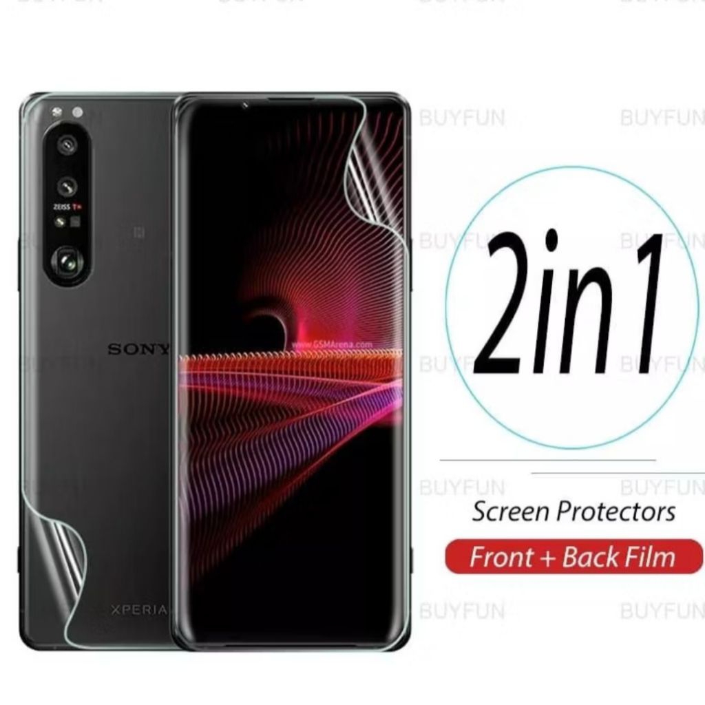 Anti-Scratch Hydrogel ด้านหน้าด้านหลัง Sony Xperia 1vii Mark 7 AU docomo SoftBank Global clear Benin
