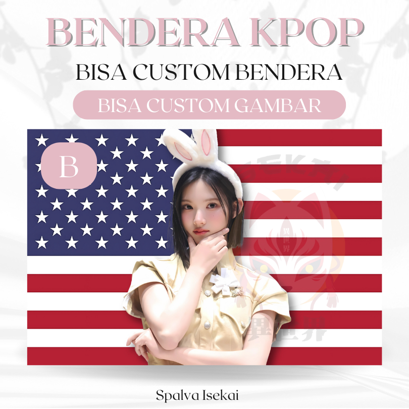 ธง AMERICA KPOP JIWOO H2H HEARTS2HEARTS / โปสเตอร์ KPOP / FLAG KPOP Choi Jiwoo / KPOP Tapestry / Tap